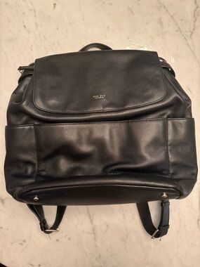 Mina Baie Leather Kinney Backpack/ Diaper Bag